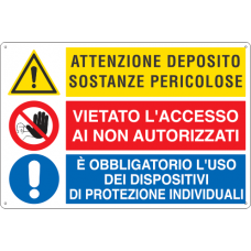 attenzione deposito sostanze pericolose attenzione deposito sostanze pericolose
